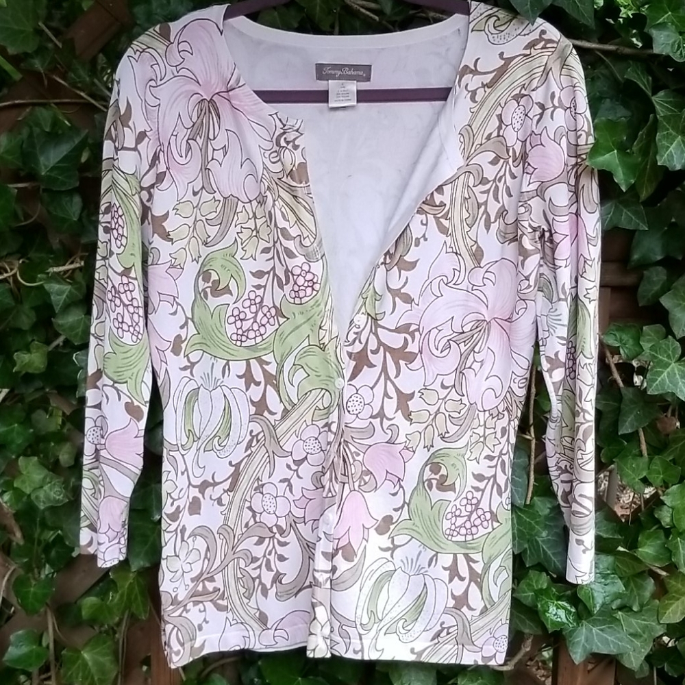 Tommy Bahama floral cardigan